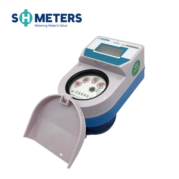 3/4 Diameter Water Meter Brass Interface IC Card Prepaid Water Meter For Apartment