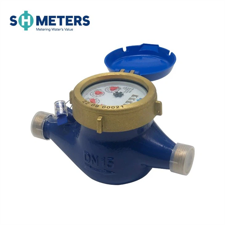 R160 Multi Jet Dry Type Water Meter With Pluse
