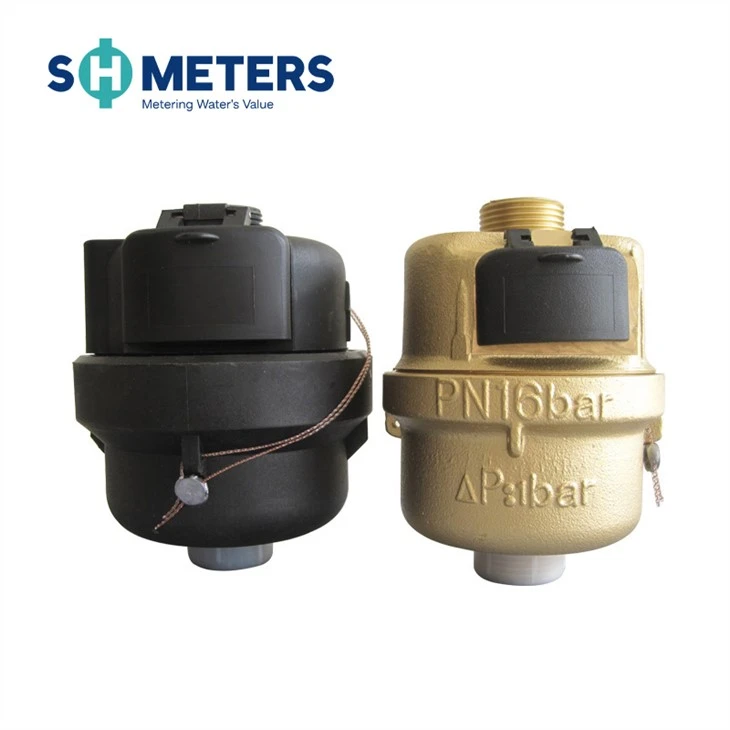 Volumetric Brass Body Class C Water Meter Pre-equipped For Pulse-emitter