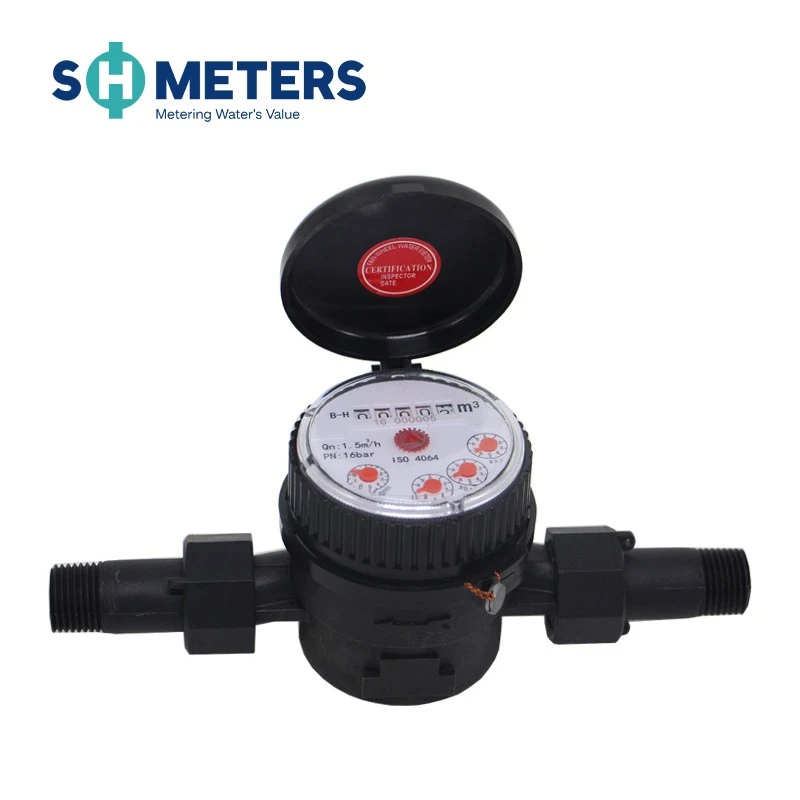 Single Jet Water Meter Plastic Body For Residential high quality